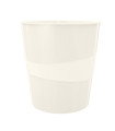 PAPELERA PLASTICO LEITZ WOW 15L BLANCO