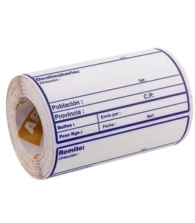 ETIQ.ENVIO APLI 00324 ROLLO CON DATOS