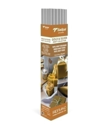 PAPEL EMB.KRAFT SADIP.PLATA 1x3 EXP.25