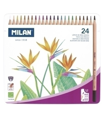 LAPICES COLOR 213 MILAN  CAJA METAL.24