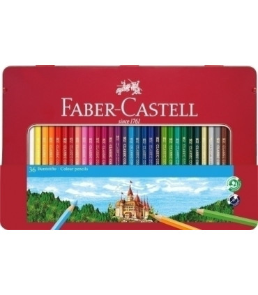 LAPICES COLOR FABER  est.METAL 36