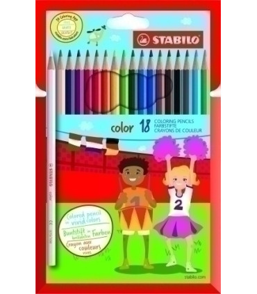 LAPICES COLOR STABILO COLOR ESTUCHE 18