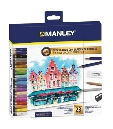 LAPICES COLOR MANLEY SET CREATIVO C/23