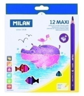 LAPICES COLOR MILAN MAXI TRIANGULAR 12