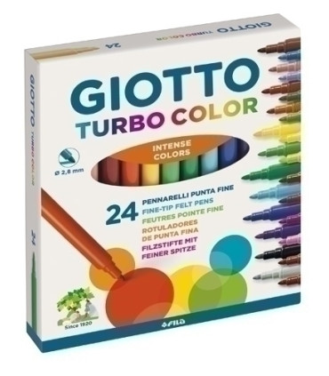 ROTUL.GIOTTO TURBO COLOR ESTUCHE 24