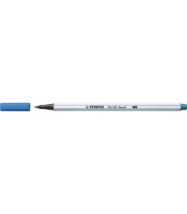 ROTUL.STABILO PEN 68  BRUSH AZUL OSC.