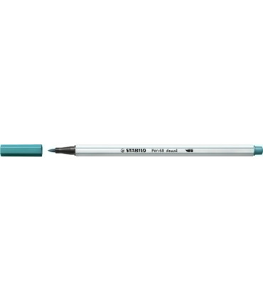 ROTUL.STABILO PEN 68  BRUSH AZUL TURQ.