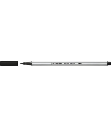 ROTUL.STABILO PEN 68  BRUSH NEGRO