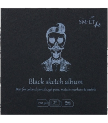 BLOC BOCETOS SMILTAINIS 14x14 32h  NEGRO