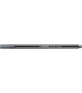 ROTUL.STABILO PEN 68  METALLIC PLATA