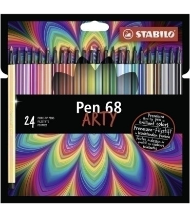 ROTUL.STABILO PEN 68 ARTY LINE C/24