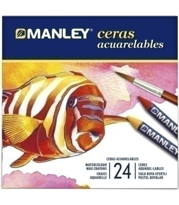 CERAS MANLEY ACUARELABLES ESTUCHE DE 24