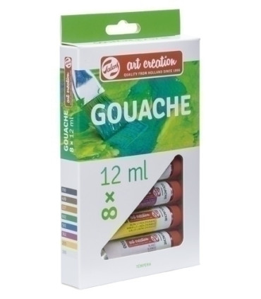 TEMPERA TALENS 12 ml ESTUCHE 8