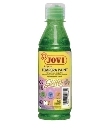 TEMPERA JOVI LIQ.GLITTER 250 ml VERDE