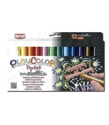 TEMPERA PLAYCOLOR MET. POCKET C/12