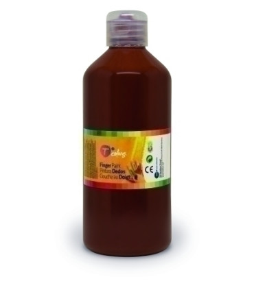 PINTURA DEDOS TCOLORS 500 ml MARRON