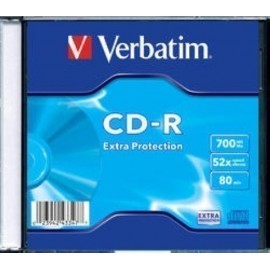 CD ROM VERBATIM 700MB 52x SLIM 10 DATALIFE Incluye Canon LPI de 0 80