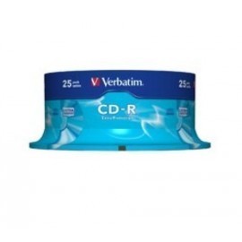 CD ROM VERBATIM 700MB 52x SPINDLE 25 EXTRA PROTECCION Incluye Canon LPI de 2 00