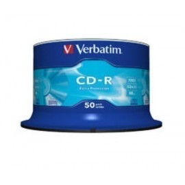 CD ROM VERBATIM 700MB 52x SPINDLE 50 Incluye Canon LPI de 4 00