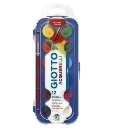 ACUARELAS GIOTTO  30 mm ESTUCHE 12