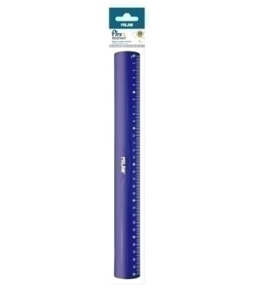 REGLA MILAN FLEX RESINSTANT 30 CMS AZUL