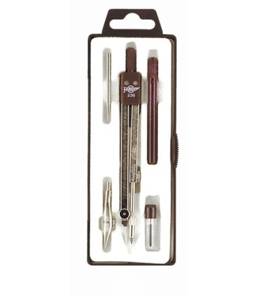 COMPAS ESCOLAR MINAS C/ACCESORIOS