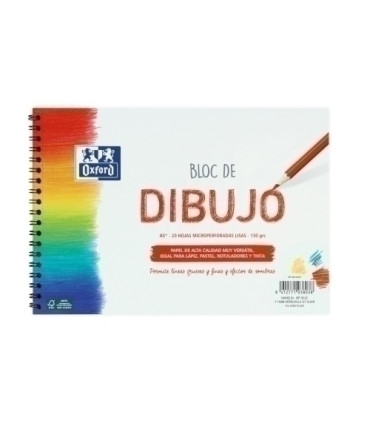 BLOC DIBUJO OXFORD C/ESP. A5+ 130g