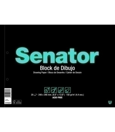 BLOC DIBUJO SENATOR Fº PROL. 2TAL 150g