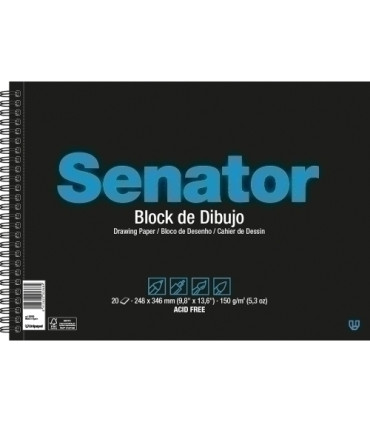 BLOC DIBUJO SENATOR A3 150g