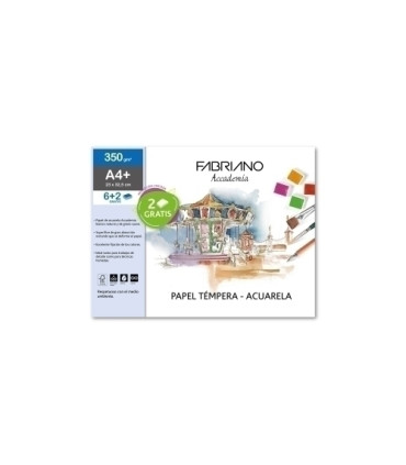 LAMINAS ACUARELA FABRIANO A4+ 24X32  B/6