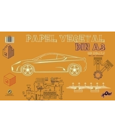 BLOC DIBUJO OLEF VEGETAL A3 80g 50h