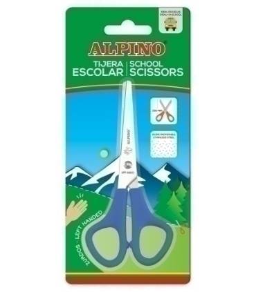 TIJERA ESC. ALPINO 13CM ZURDOS BLISTER