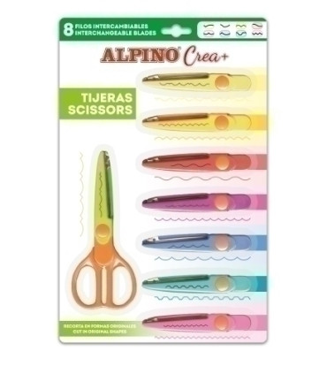 TIJERAS ESCOL. ALPINO FASHION SHAPES 8+1