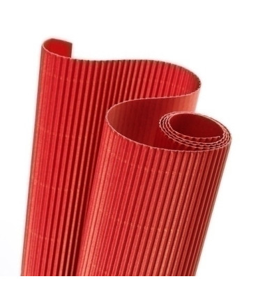 CARTON ONDUL.CANSON R.0,5x0,7 ROJO P/10