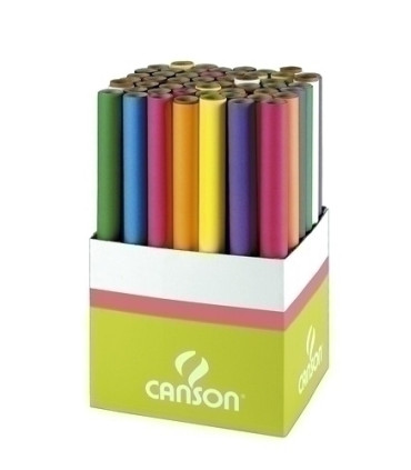 PAPEL SEDA CANSON ROLLO 0,5x5 AZUL TURQ.