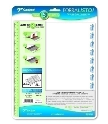 FORRO AJUST.SADIPAL 28,5x52 BLISTER 5