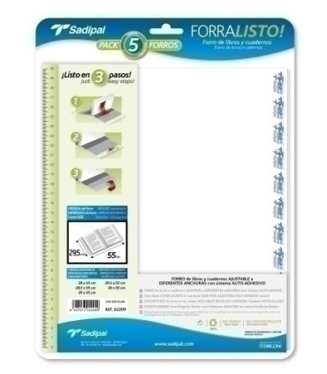 FORRO AJUST.SADIPAL 29,5x52 BLISTER 5