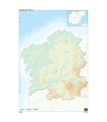 MAPA MUDO ERIK COLOR FISICO GALICIA