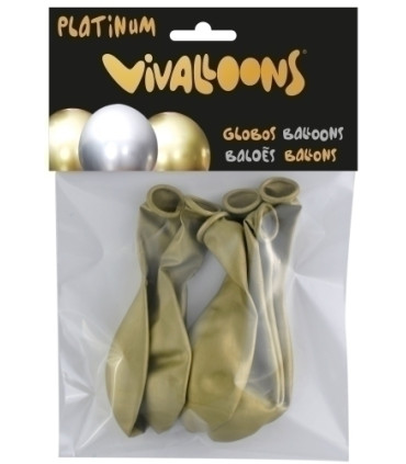 GLOBO PLATINUM ORO BOLSA DE 6