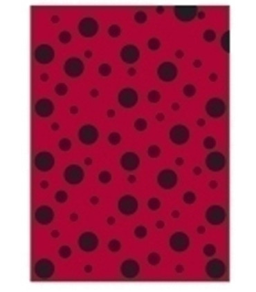 BOLSA DISFRAZ 56x70 IMPRESA TOPOS NEGRO