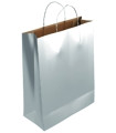 BOLSA PAPEL KRAFT LISO 40x46 PLATA P/25