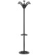 PERCHERO PIE UNILUX FLORA 6 COLG. NEGRO