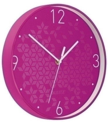 RELOJ PARED LEITZ ANALOGICO 29 CM FUCSIA