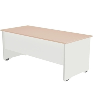 MESA ROCADA WORK  160x80 BLANCO/ROBLE