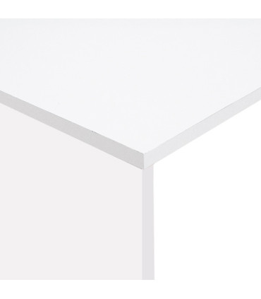MESA ROCADA WORK 140x80 BLANCO/BLANCO