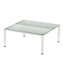 MESA ROCADA EXECUTIVE 140x80 BL/CRISTAL