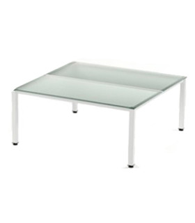 MESA ROCADA EXECUTIVE 140x80 BL/CRISTAL