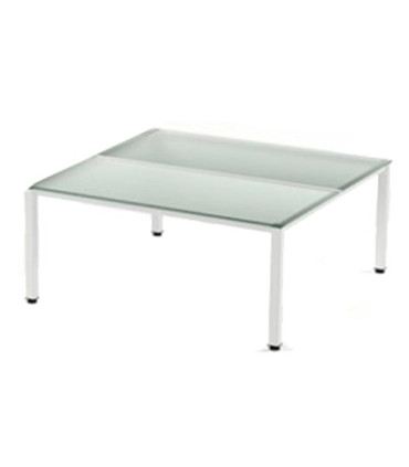 MESA ROCADA EXECUTIVE 140x80 BL/CRISTAL