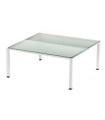 MESA ROCADA EXECUTIVE 140x80 BL/CRISTAL