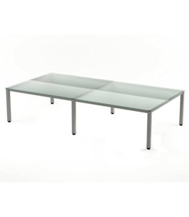 MESA ROCADA EXECUTIVE 163x320 AL/CRISTAL